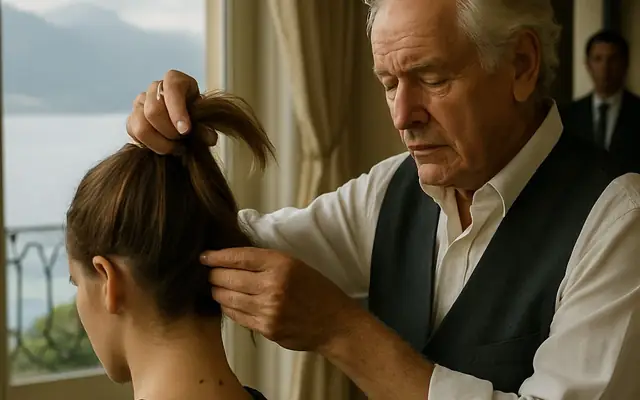 Le coiffeur s'arrêta net devant la nuque de sa belle-fille : « Monsieur, ne coupez plus rien »