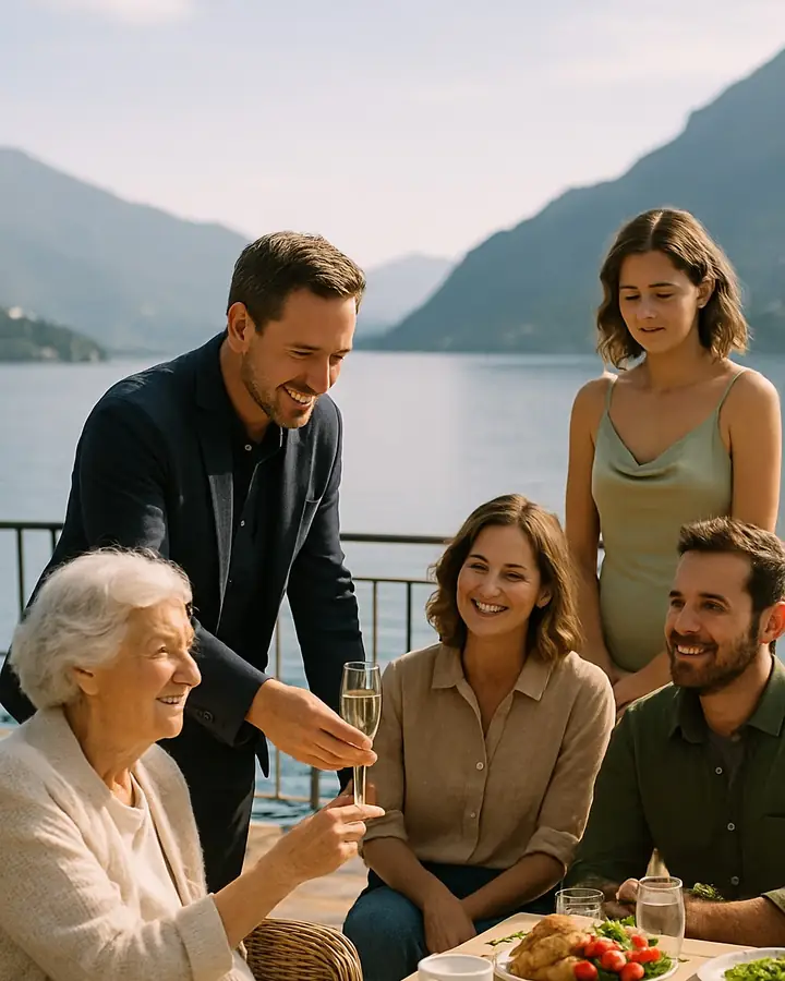 Sa mère de 78 ans faisait la vaisselle pendant que sa femme recevait ses amis